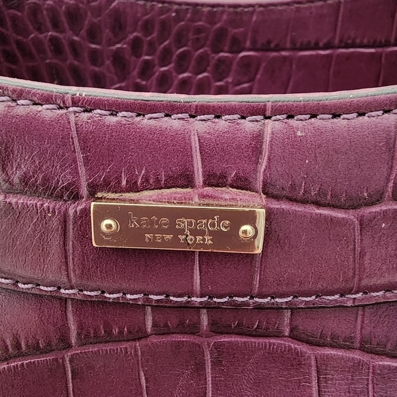Kate Spade New York Crocodile Embossed Handbag - Picture 2 of 13